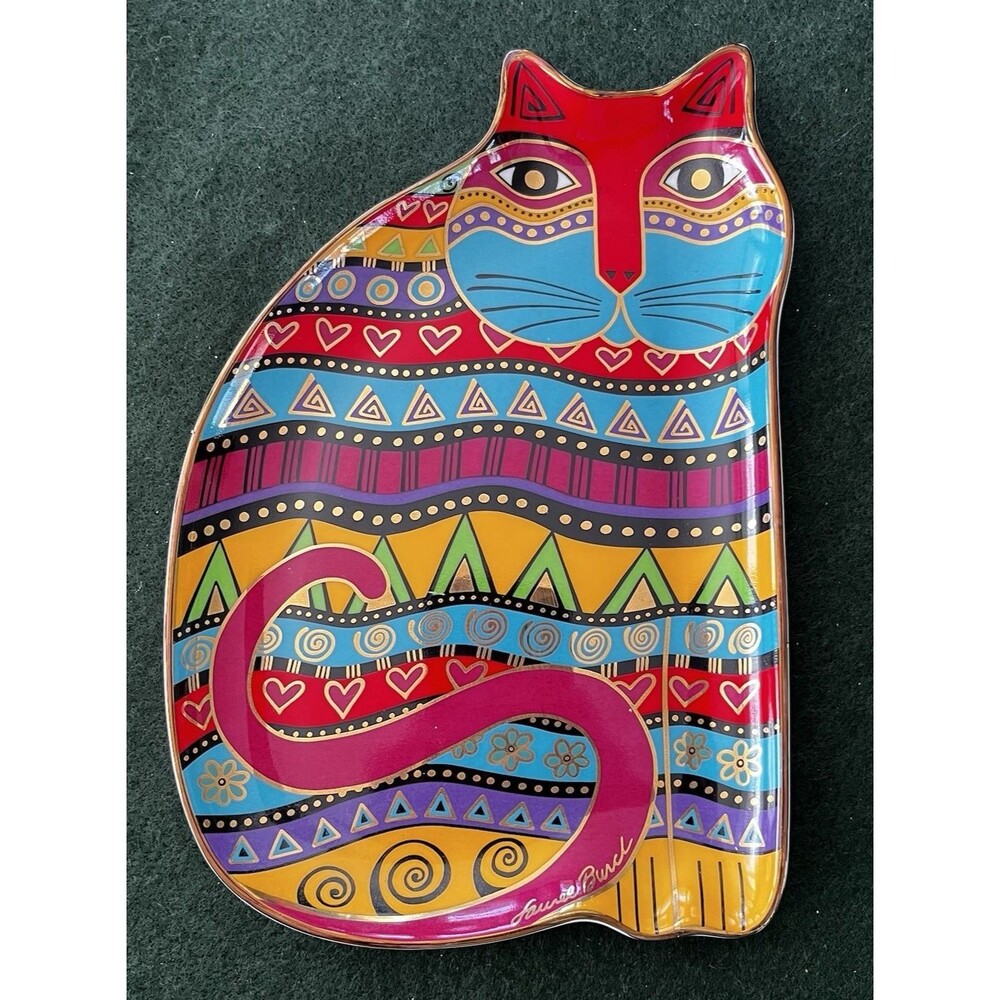 1995 Laurel Burch HA 5981 Royal Doulton For the Love of Cats Plate 8.25"